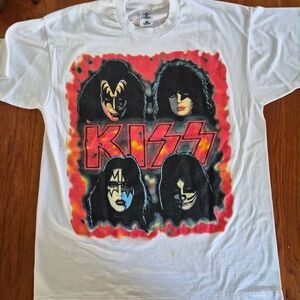 Vintage KISS Graphic Concert T-Shirt - White